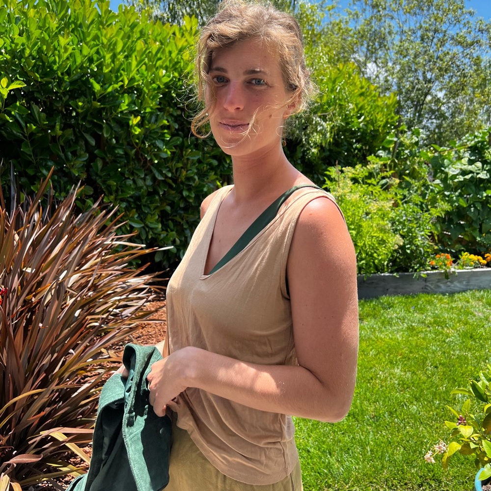 Tan colored tank top